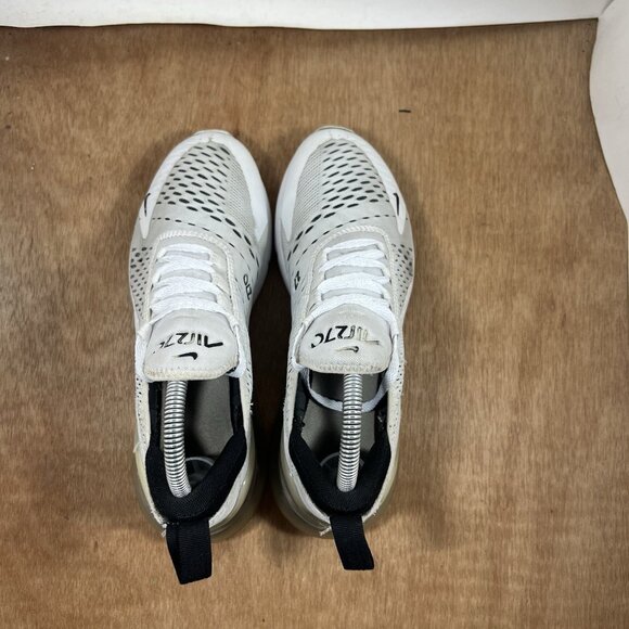 Nike Air Max 270 Women's Size 7.5 AH6789-100 White Black Running Athletic Shoes - Picture 7 of 12